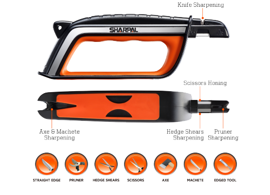 Sharpal All-In-1 Knife Pruner Axe & Tool Sharpener