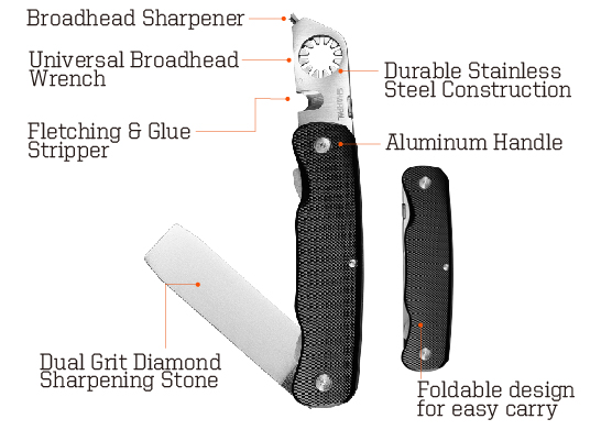 Sharpal Broadhead Sharpener With Wrench