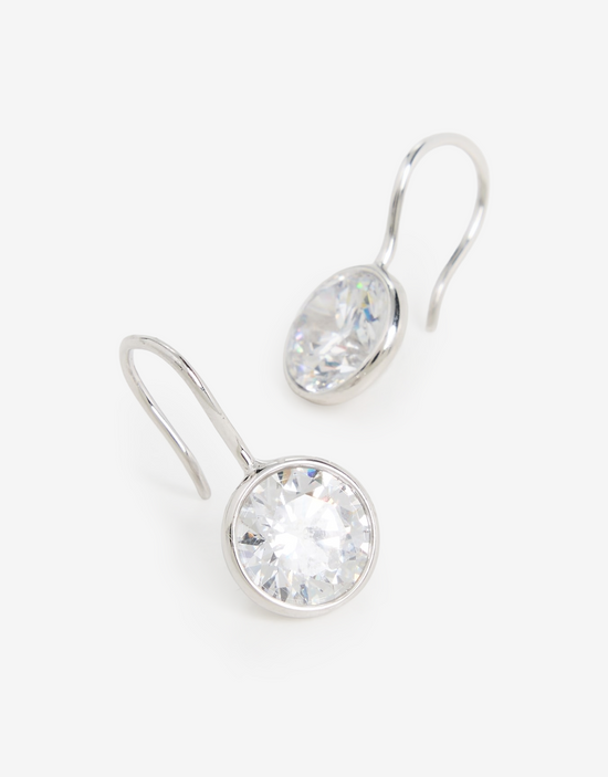 Shashi Bezel French Hook Earring