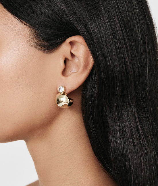 Shashi Bezel Gold Earring