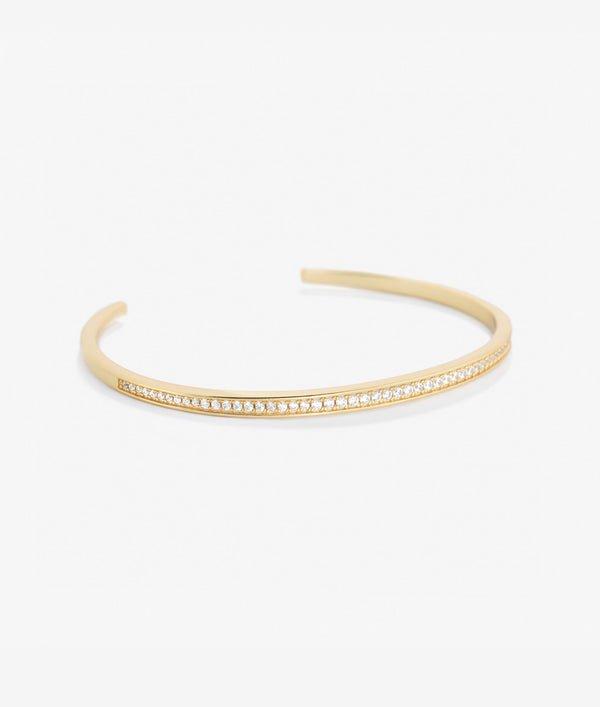 shashi Channel Set Cuff Bracelet