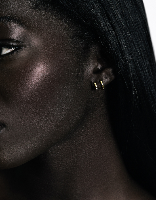 Shashi Double Katerina Plain Huggie