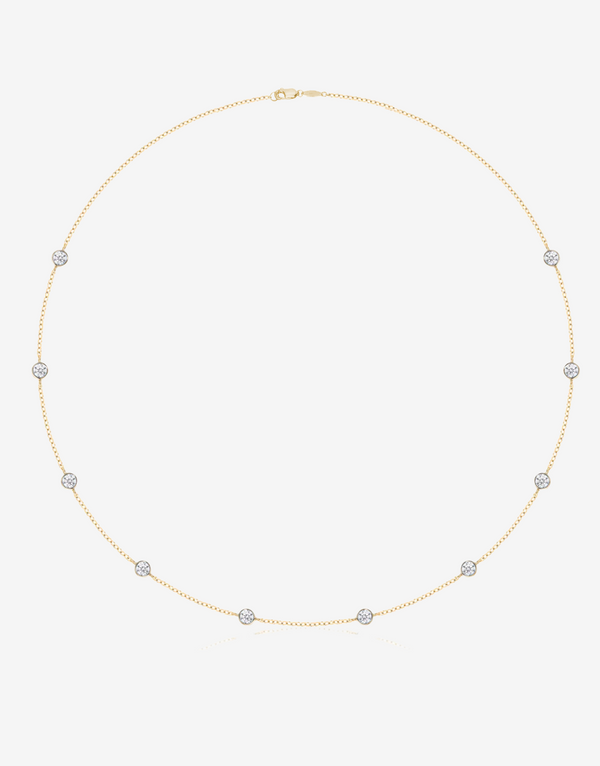 shashi Emily Diamond Two Toned Necklace