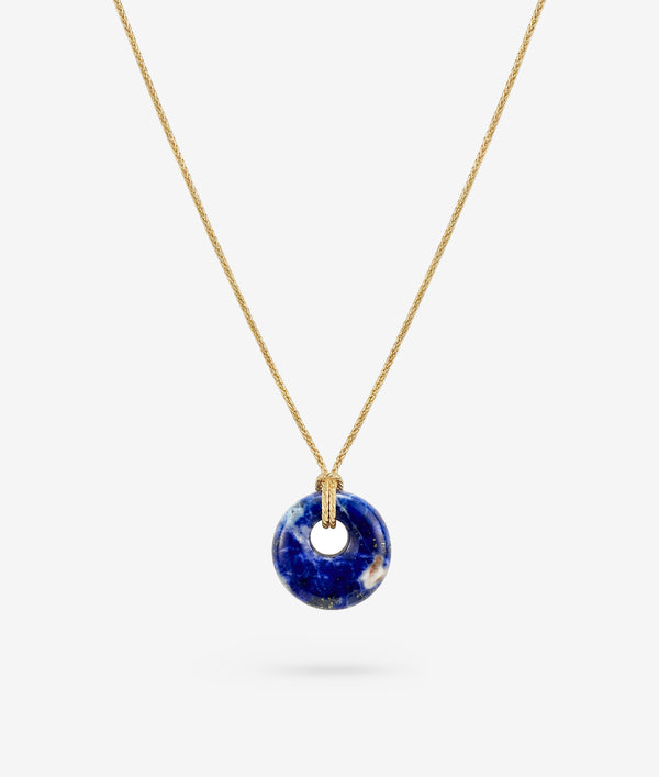 shashi Lapis Pendant Rope Chain Necklace
