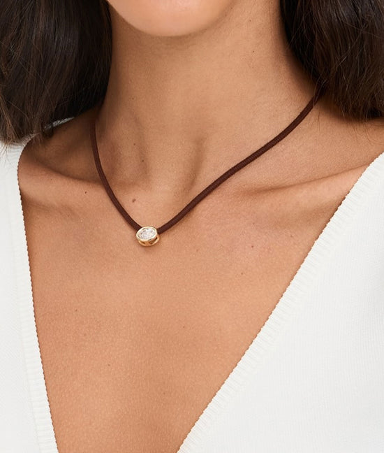 Shashi Lasso Solitaire Necklace