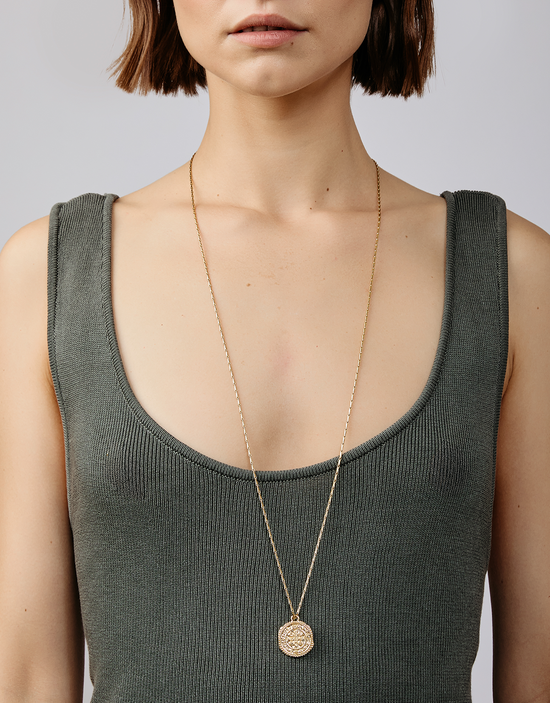 Shashi Medallion Chain Necklace