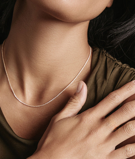 Shashi Micro Teeny Tiny Tennis Necklace