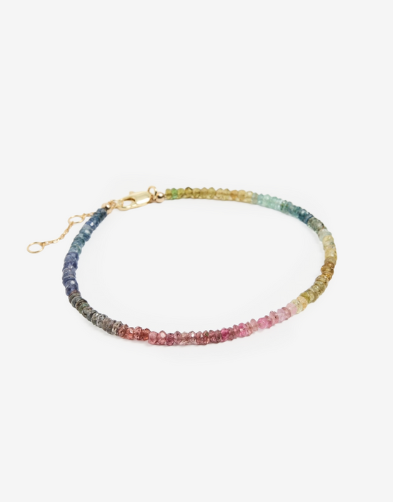 Shashi Natasha Gemstone Bracelet Muted Rainbow