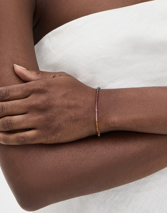 Shashi Natasha Gemstone Bracelet Muted Rainbow