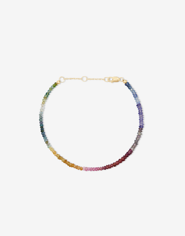 shashi Natasha Gemstone Bracelet Muted Rainbow