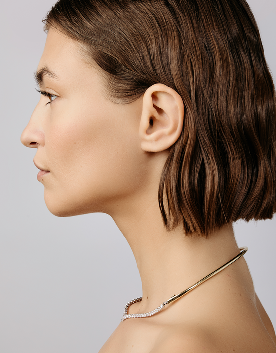 Shashi Nikita Half Tennis Necklace