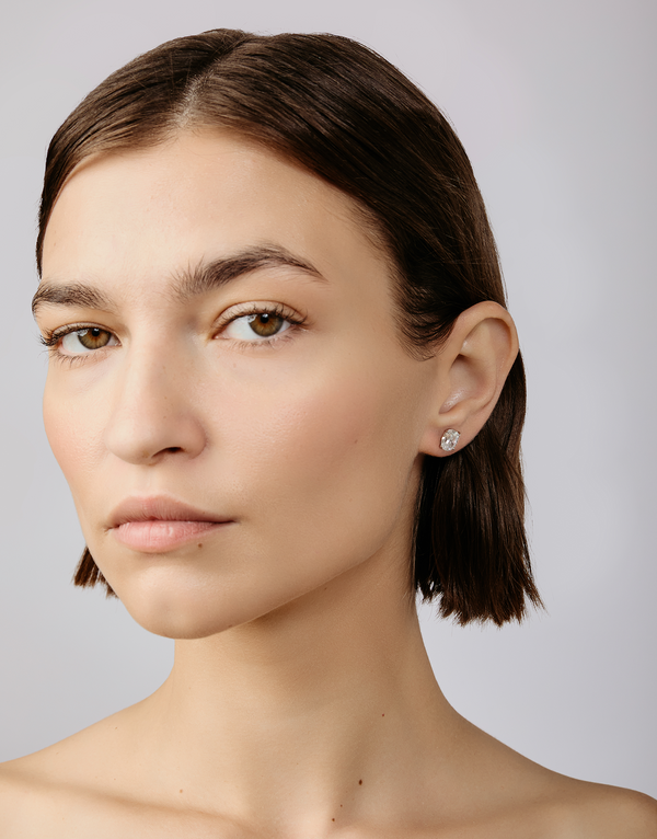 shashi Oval Solitaire Stud Earring