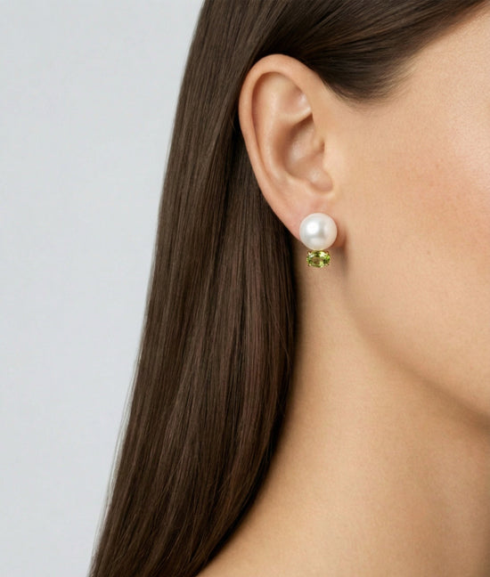 Shashi Perle Peridot Earrings