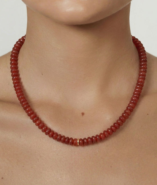 Shashi Rouge Gemstone Necklace