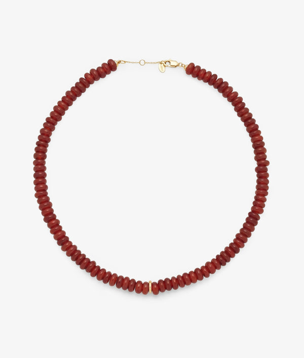 shashi Rouge Gemstone Necklace