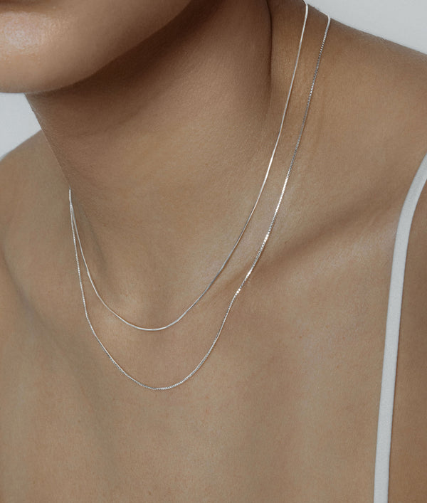 shashi Silver Line Necklace
