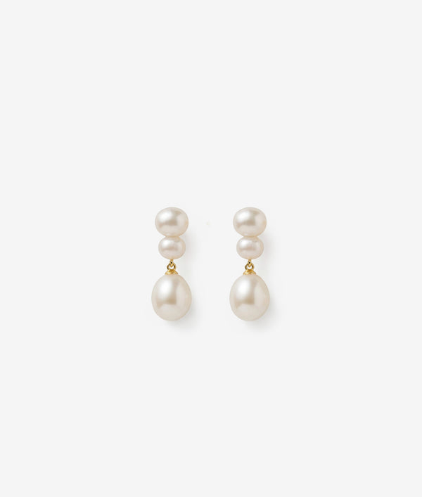 shashi The Atelier Pearl Stack Earring