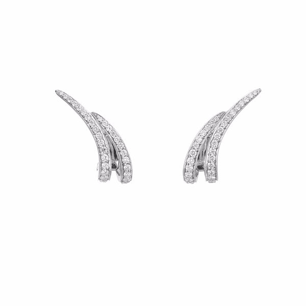 shaun leane Armis Ear Cuffs - 18ct White Gold & Diamond Pavé