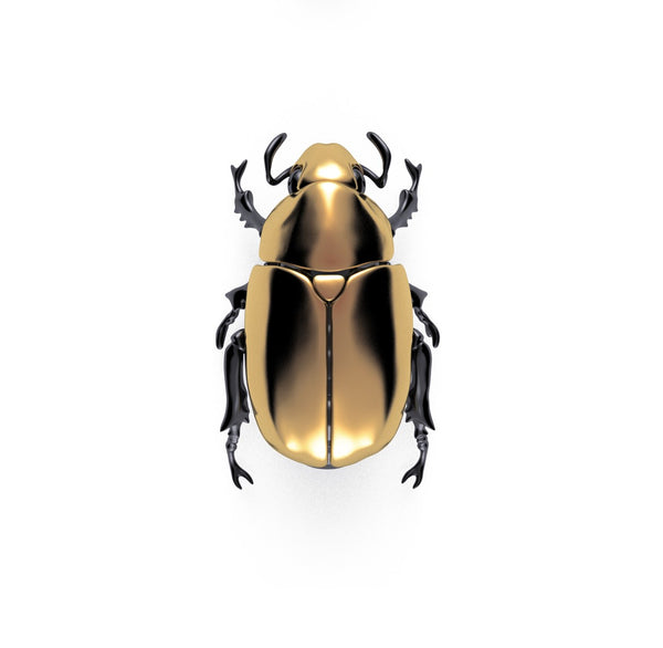 shaun leane Beetle Brooch - 18ct Yellow Gold & Titanium