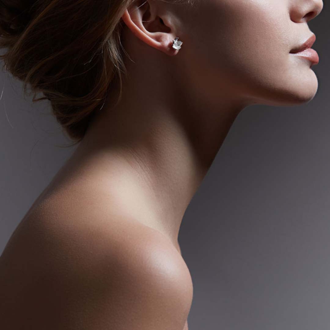 Shaun Leane Cherry Blossom Large Flower Earrings - Silver & Diamond