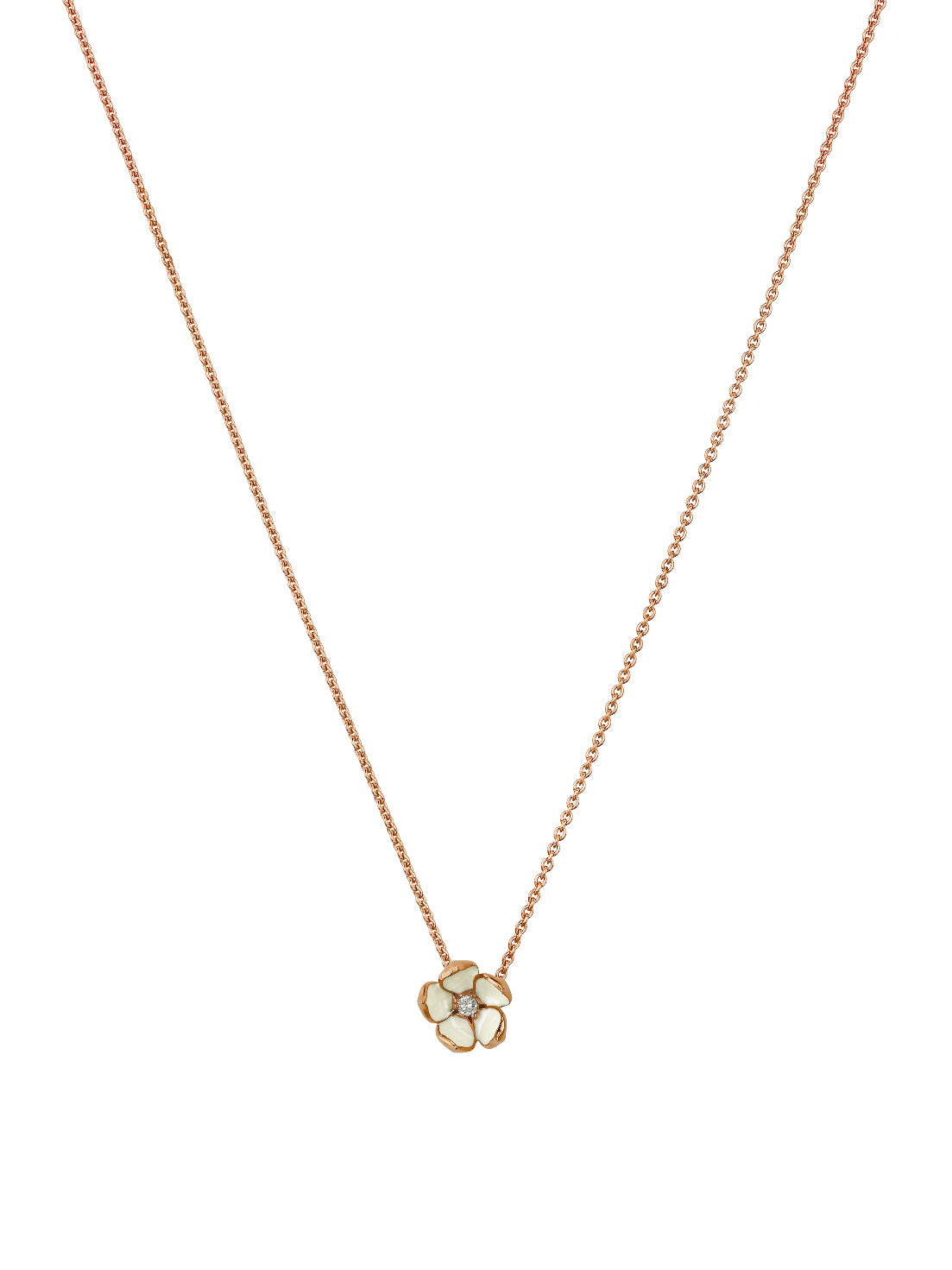 Shaun Leane Cherry Blossom Large Flower Pendant - Rose Gold Vermeil & Diamond