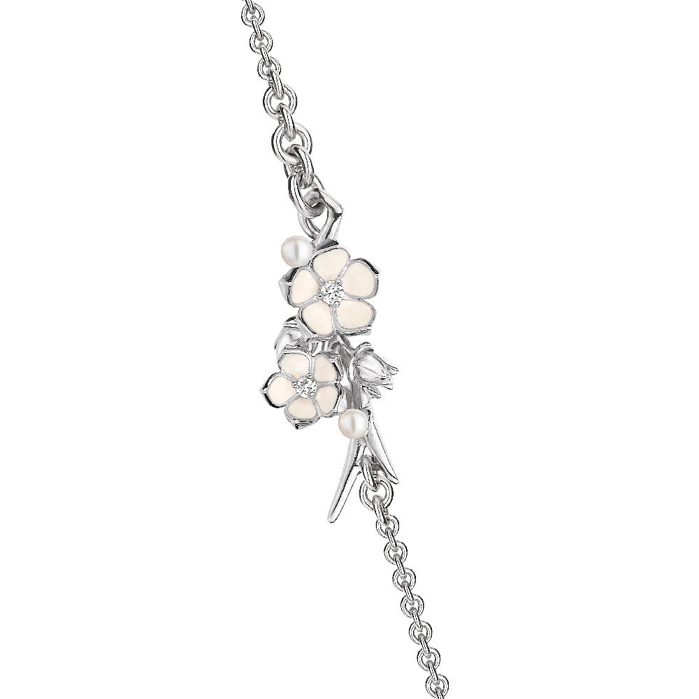 Shaun Leane Cherry Blossom Sautoir - Silver Diamond & Pearl
