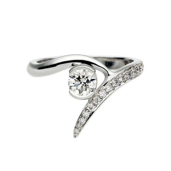 shaun leane Entwined Ardour35 Engagement Ring - 18ct White Gold & 0.50ct Diamond