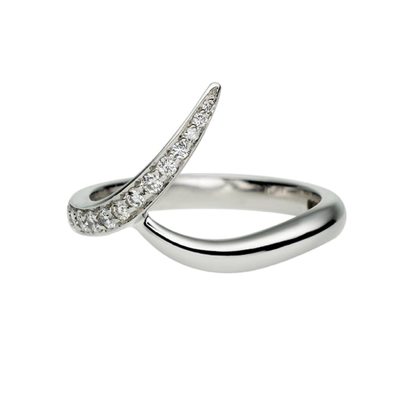 shaun leane Entwined Ardour50 Wedding Ring - 18ct White Gold & 0.15ct Diamond