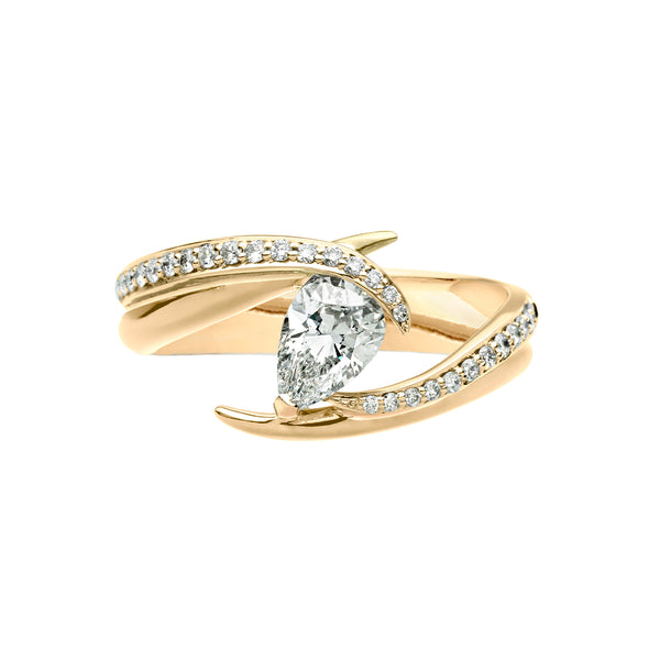 shaun leane Entwined Captured Vine60 Engagement Ring - 18ct Yellow Gold & 0.85ct Diamond