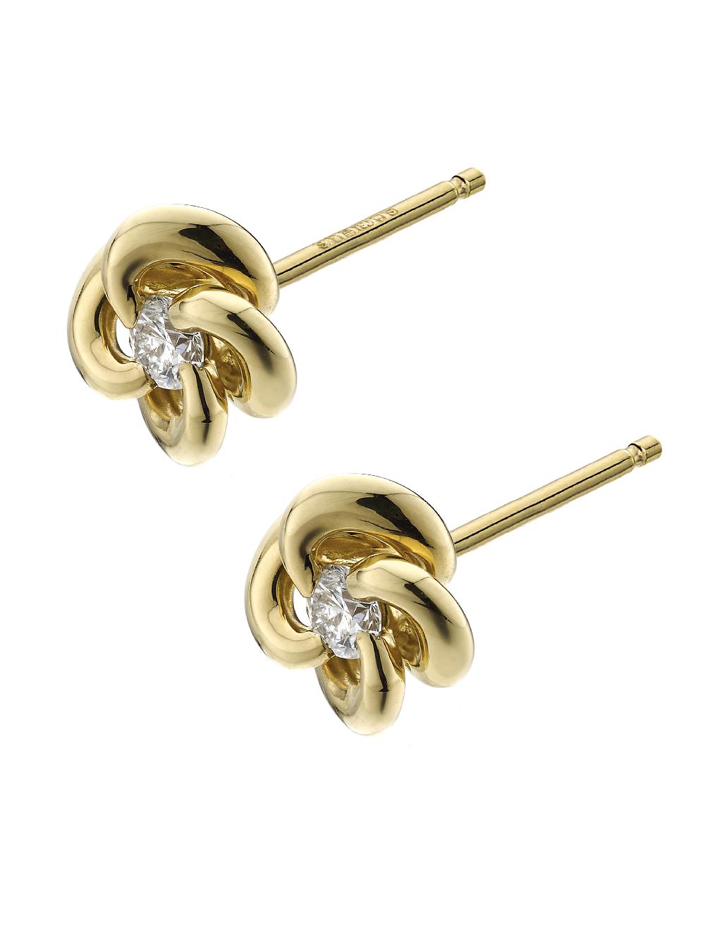 Shaun Leane Entwined Petal Flower Earrings - 18ct Yellow Gold