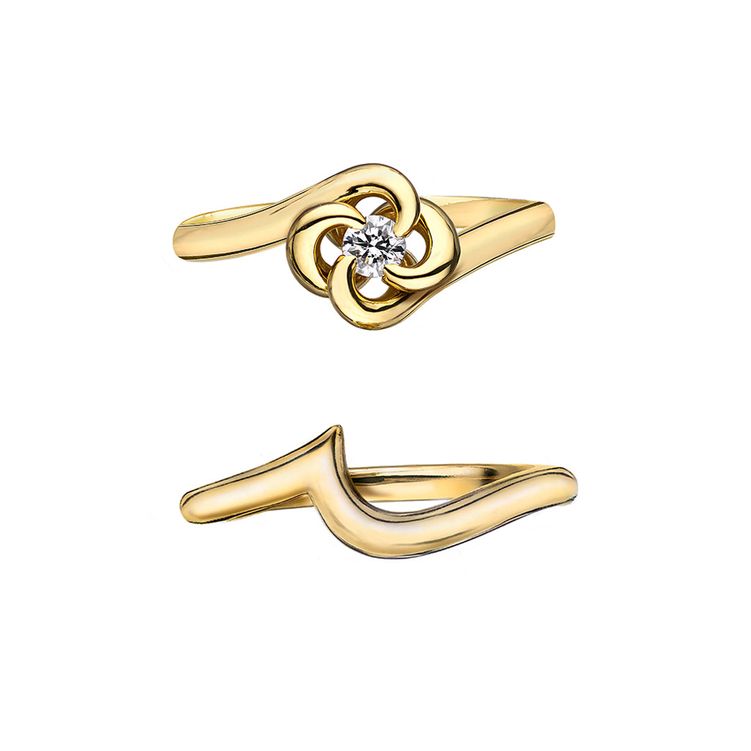 Shaun Leane Entwined Petal10 Wedding & Eternity Ring - 18ct Yellow Gold