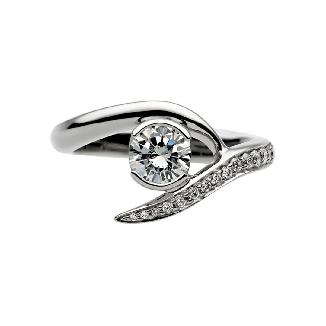 Shaun Leane Entwined Rapture50 Engagement Ring - 18ct White Gold & 0.63ct Diamond