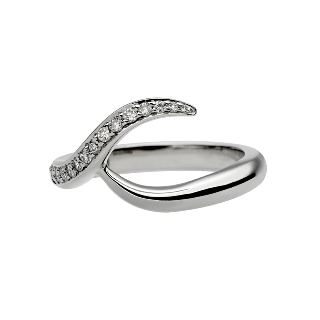 Shaun Leane Entwined Rapture50 Wedding Ring - 18ct White Gold & 0.11ct Diamond