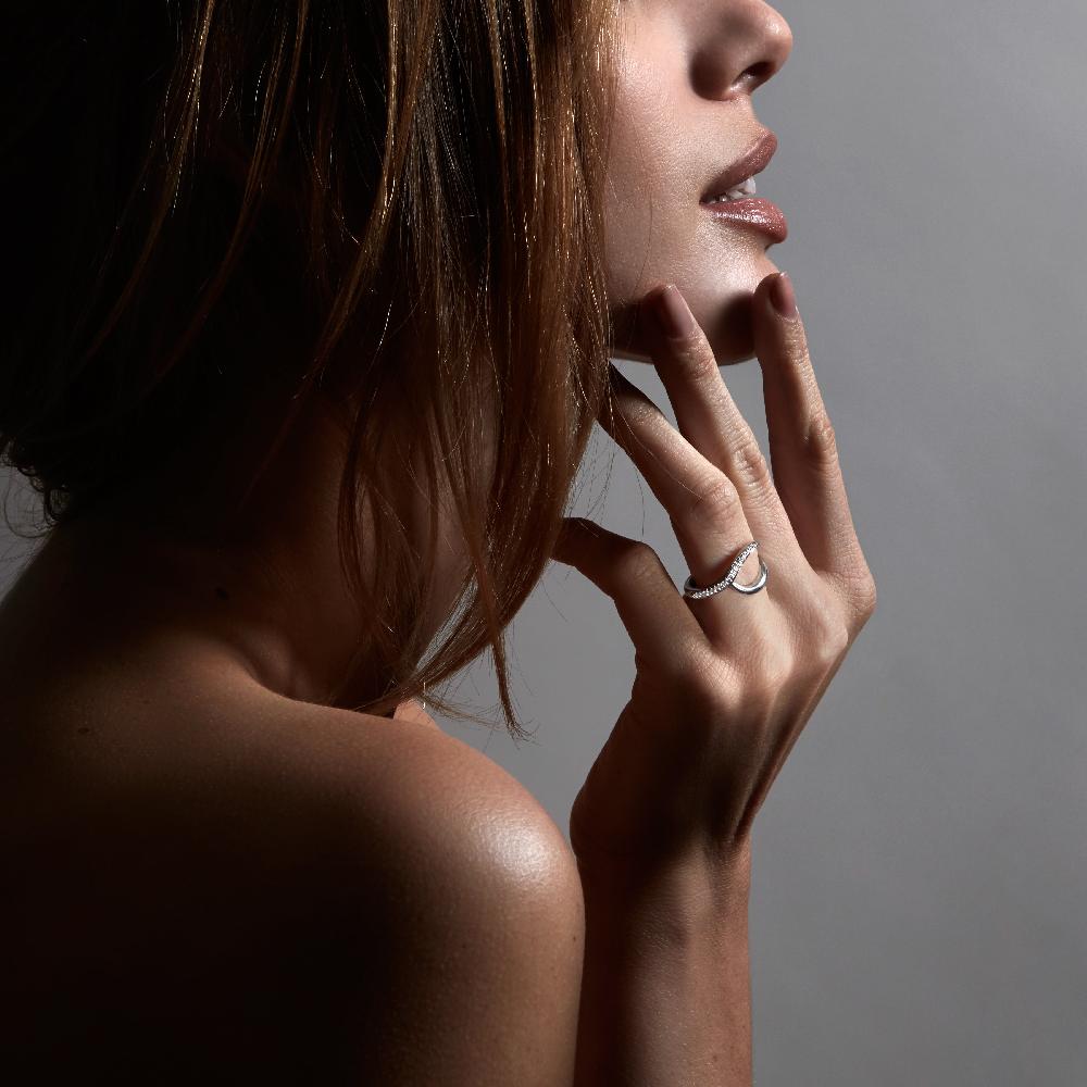 Shaun Leane Entwined Rapture75 Wedding Ring - Platinum & 0.16ct Diamond