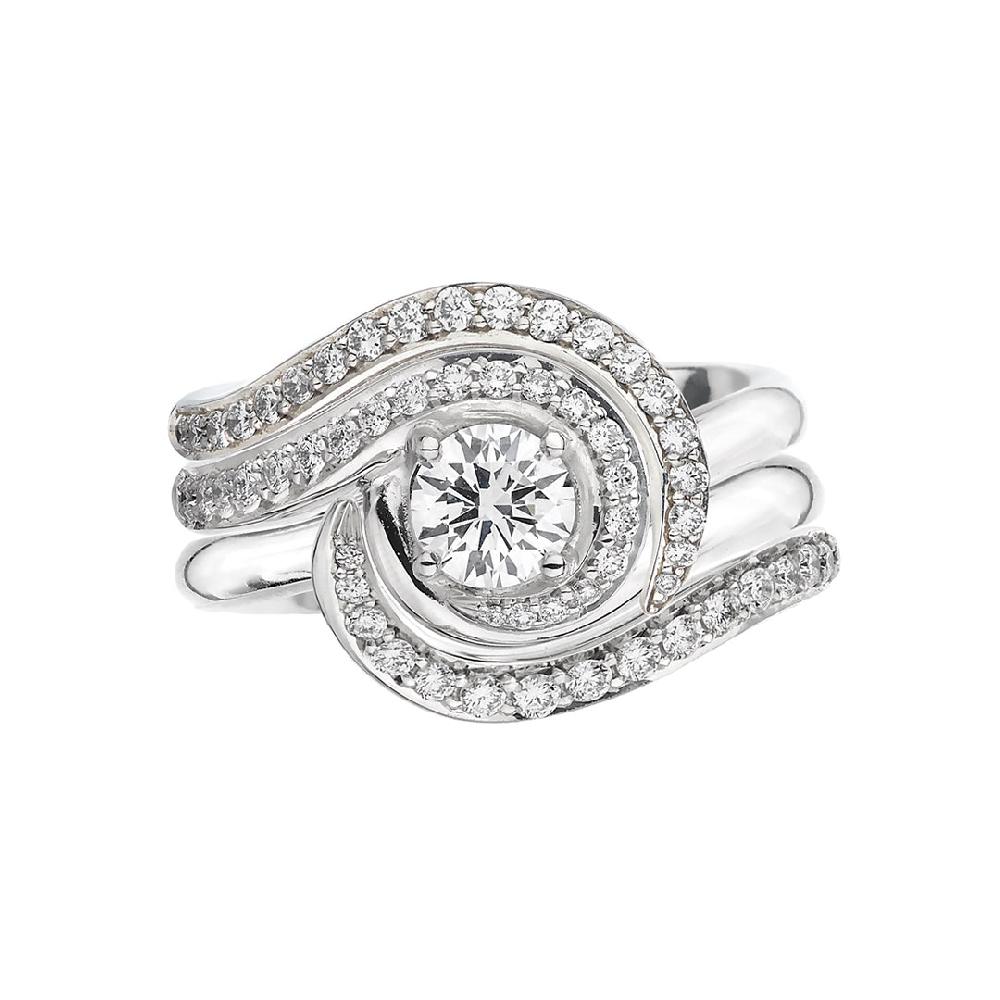 Shaun Leane Entwined50 Engagement Ring - 18ct White Gold & 0.63ct Diamond