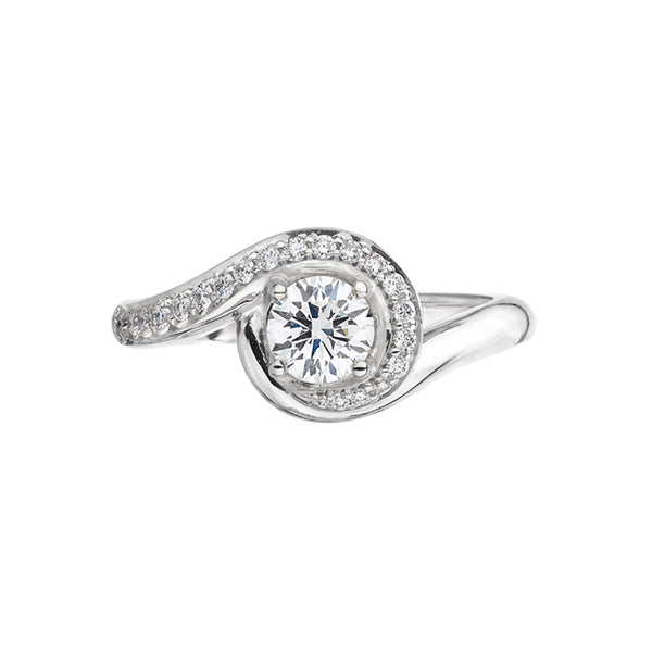 shaun leane Entwined50 Engagement Ring - 18ct White Gold & 0.63ct Diamond