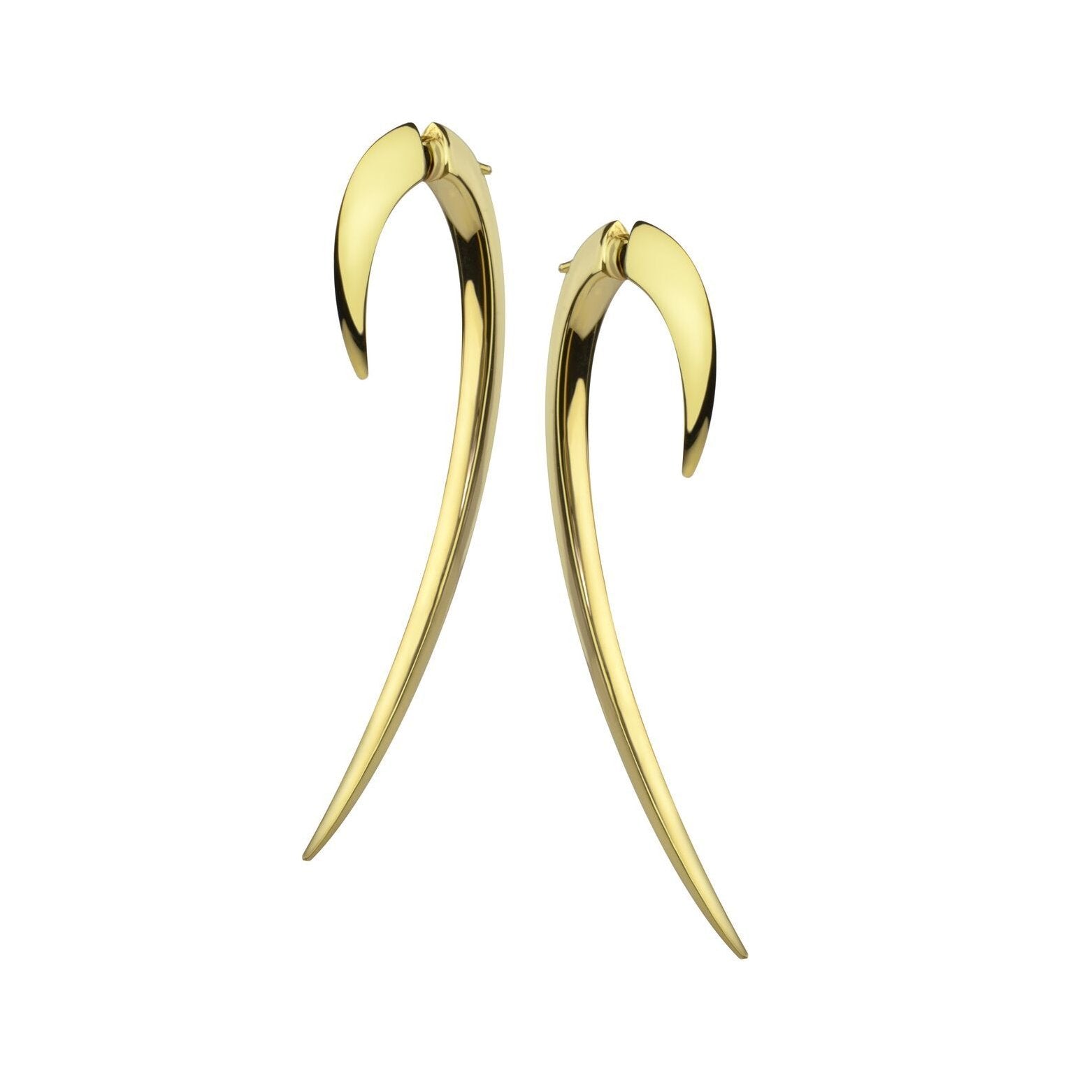 Shaun Leane Hook Fine Large Earrings - 18ct Yellow Gold