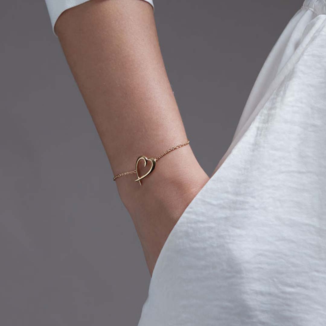Shaun Leane Hook Heart Bracelet - Yellow Gold Vermeil