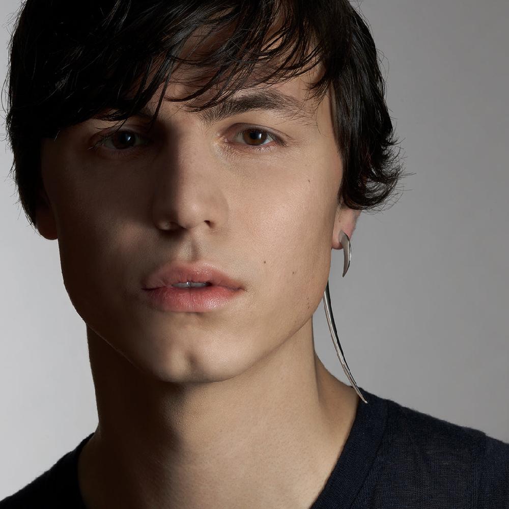 Shaun Leane Hook Single Size 3 Earring - Silver Black Rhodium