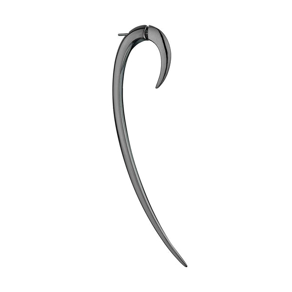 shaun leane Hook Single Size 3 Earring - Silver Black Rhodium