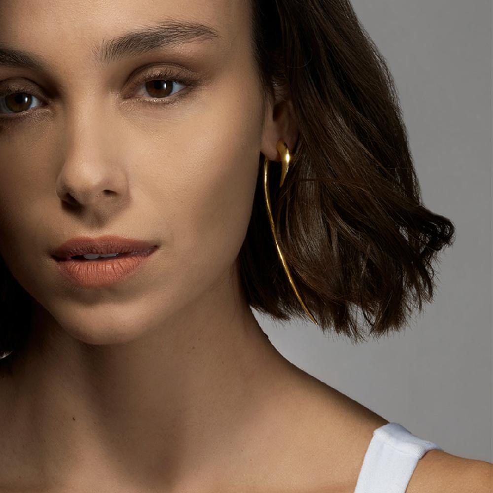 Shaun Leane Hook Single Size 3 Earring - Yellow Gold Vermeil