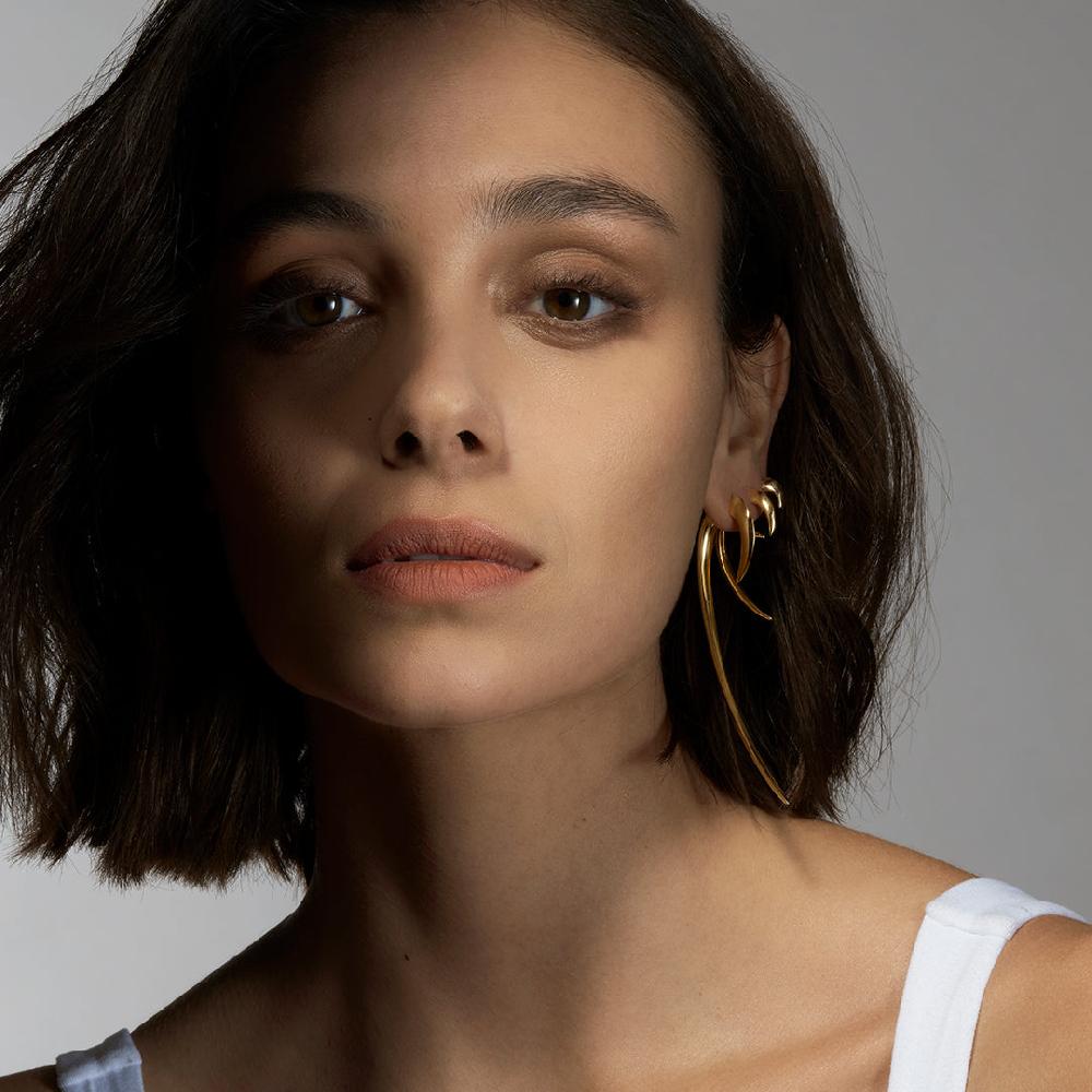 Shaun Leane Hook Single Size 3 Earring - Yellow Gold Vermeil