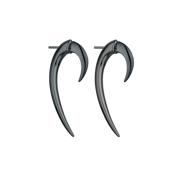 shaun leane Hook Size 1 Earrings - Silver Black Rhodium