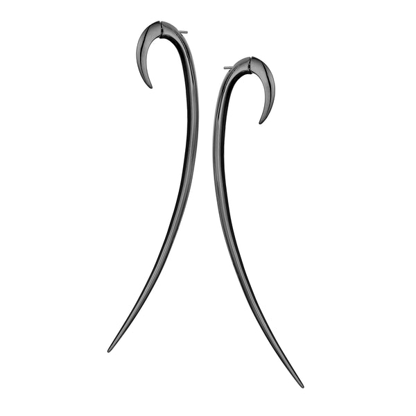 shaun leane Hook Size 4 Earrings - Silver Black Rhodium