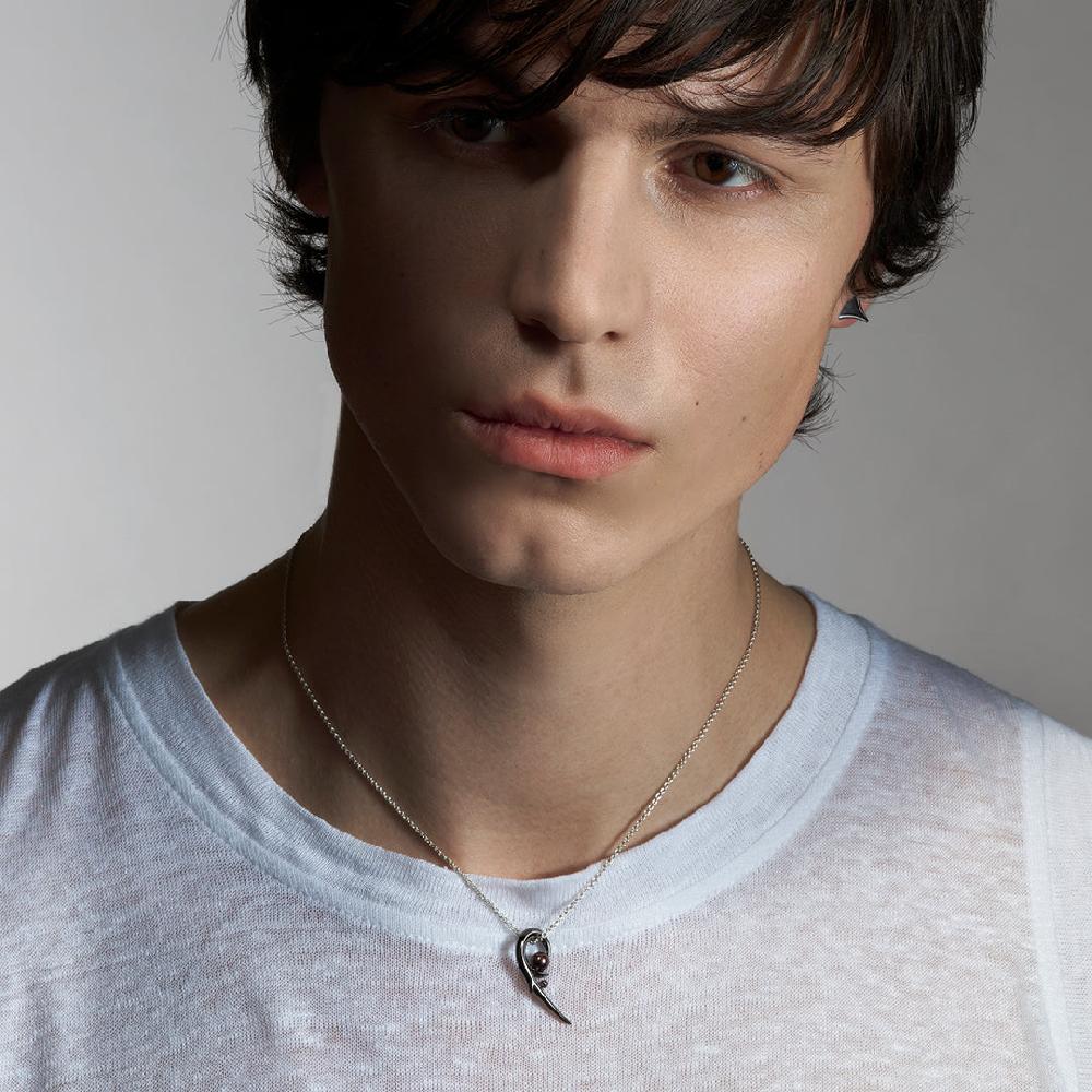 Shaun Leane Hooked Pearl Pendant - Black Rhodium & Black Pearl