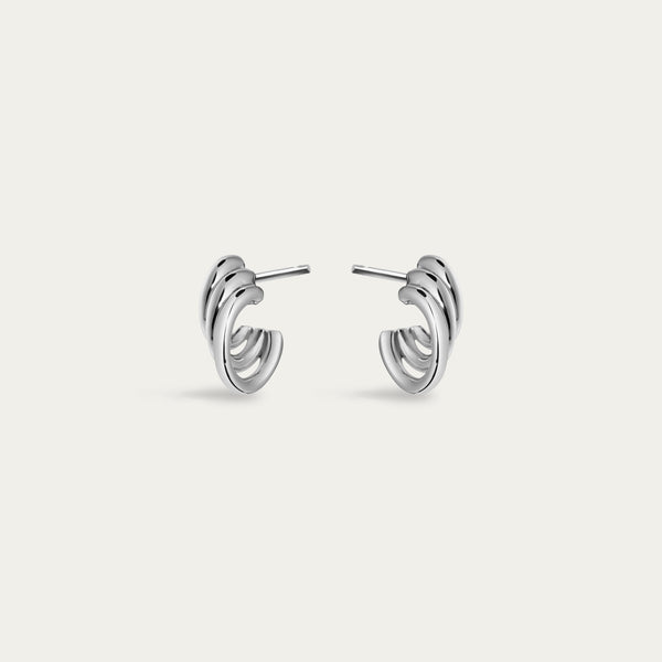 shaun leane Iconic Silhouettes Bound Hoop Size 1 Earrings - Silver