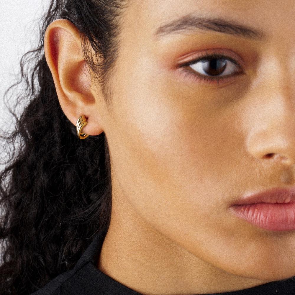 Shaun Leane Iconic Silhouettes Bound Hoop Size 1 Earrings - Yellow Gold Vermeil