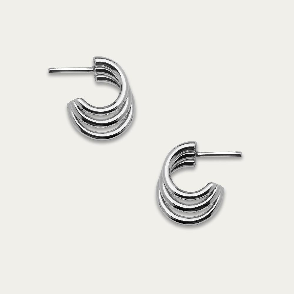 Shaun Leane Iconic Silhouettes Bound Hoop Size 2 Earrings - Silver