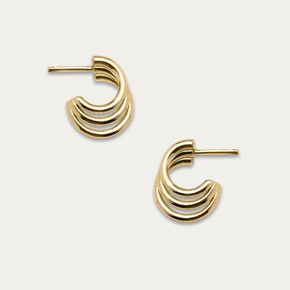 Shaun Leane Iconic Silhouettes Bound Hoop Size 2 Earrings - Yellow Gold Vermeil