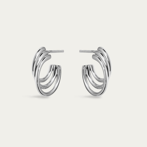 shaun leane Iconic Silhouettes Bound Hoop Size 3 Earrings - Silver